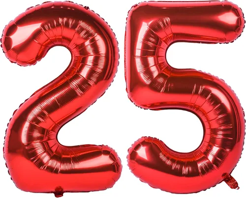 Miniatura 69 de Globo gigante de helio de 40 pulgadas, número 0 rojo, de poliéster, película de aluminio, 0-9, para niña y niño, autoinflable, dígito cero