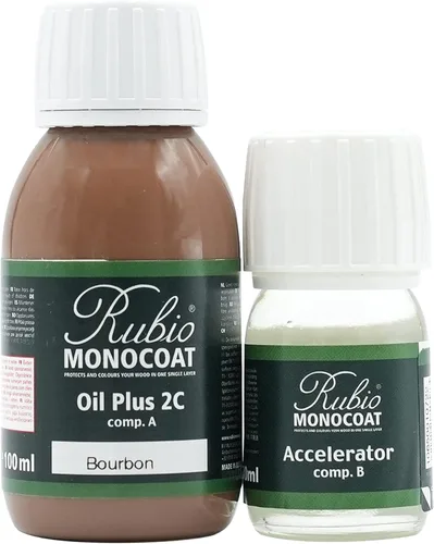 Miniatura 60 de Rubio Monocoat Tinte y acabado para madera de 650 pies cuadrados - Niebla Oil Plus 2C Aceite de linaza de secado rápido, ecológico