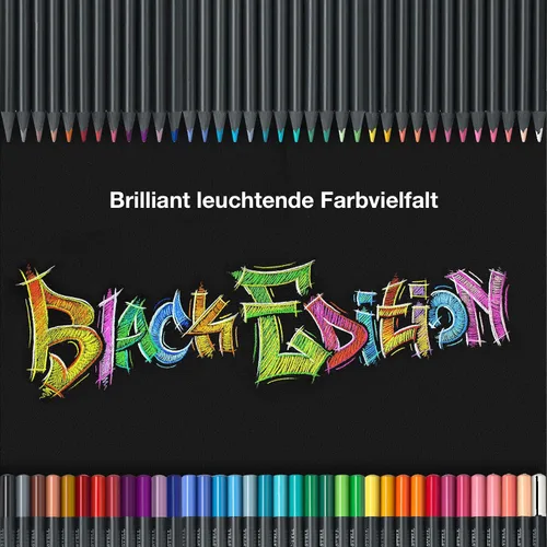 Miniatura 4 de Faber-Castell Edición Negra Lápices de Colores para Tonos de Piel: 12 Unidades, Madera Negra y Mina Super Suave, Juego de Lápices