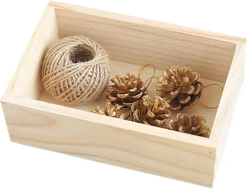 Miniatura 3 de Caja rectangular de madera para plantas carnosas, de Long Tao 7.5" × 5" × 2.4