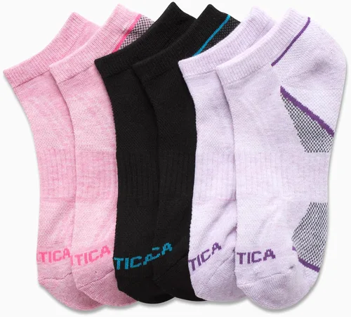 Miniatura 4 de Nautica Calcetines deportivos de corte bajo para mujer (paquete de 6)