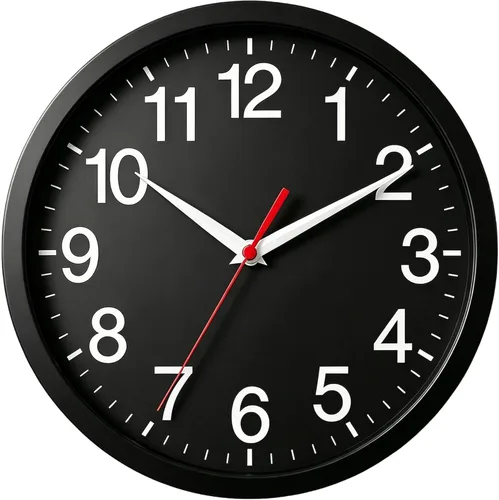 Miniatura 12 de Rohioue Reloj de Pared Atómico, Relojes de Pared Modernos de 10 Pulgadas Operados con Batería, Reloj Analógico para Sala de Estar, Oficina, Hogar