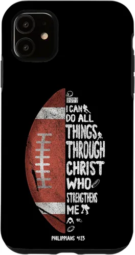 Miniatura 7 de iPhone 13 I can do all things through Christ Philippians 4:13 - Funda de fútbol