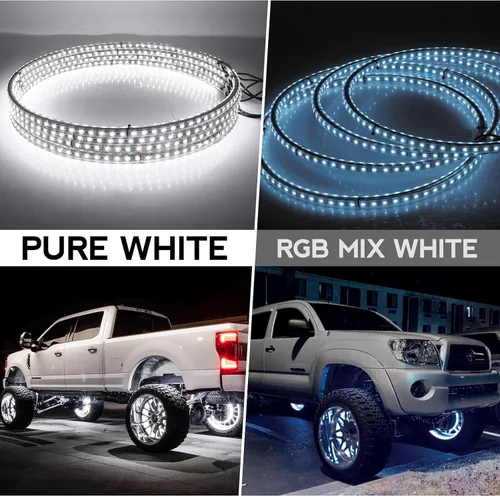 Miniatura 3 de Luces de Ríncon de 15.5 Pulgadas Blanco Frío, Luz de Rueda para Coches, Luces de Rueda Blancas Puras, 6500k Blanco Frío, Impermeable IP68, Control