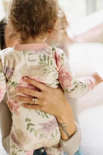 Miniatura 57 de Burt's Bees Baby Pijama para bebé niña, 100% algodón orgánico, pijama de una pieza, overol diagonal con cremallera, ajuste cómodo