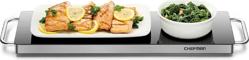 Miniatura 8 de Chefman Roll n' Go - Tapete de calentamiento de alimentos, bandeja de calentamiento eléctrica para bufés, fiestas, vacaciones, 3 ajustes