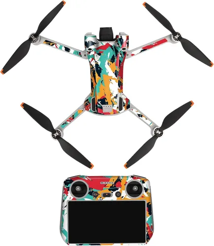 Miniatura 6 de YANHAO [Piezas de dron] para DJI Mini 3 Pro Drone Body y RC-N1 Control remoto Calcomanías de PVC Adhesivos de PVC a prueba de arañazos Juego de Rc 01
