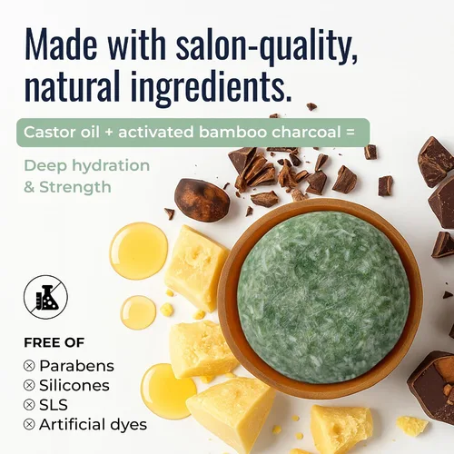 Miniatura 4 de ZWS Barra de champú, limpiador vegano para viajes, gimnasio y campamento, seguro para cabello teñido y tratado, soporta cabello graso, caspa