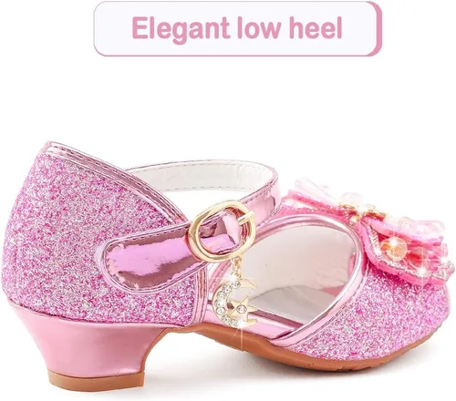 Miniatura 5 de Osinnme - Sandalias de boda para niña pequeña y grande