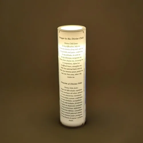 Miniatura 7 de Niño divino Jesús, vela de oración devocional sin llama LED