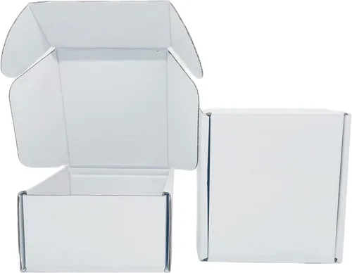 Miniatura 11 de Caja Blanca Pequeña 7 x 3.5 x 2 Pulgadas Paquete de 50 Cajas Corrugadas Reciclables para Regalos Almacenamiento Embalaje Comercial y Envío