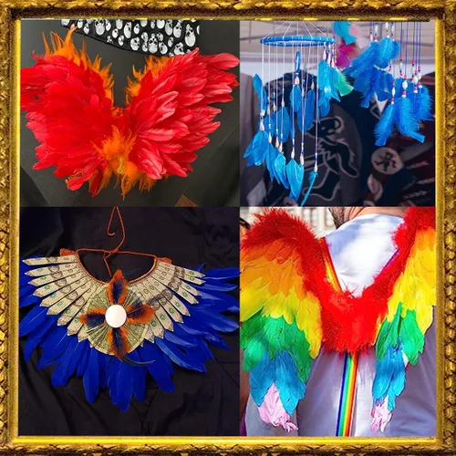 Miniatura 7 de 100 plumas de ganso marrón de 6 a 8 pulgadas para decoración de otoño, manualidades, ropa de cosplay, sombreros, accesorios, atrapasueños, Café