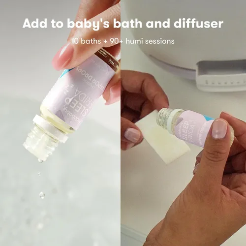 Miniatura 5 de Frida Baby Gotas de baño de vapor natural para dormir, gotas de baño de aceite esencial de lavanda para la hora de acostarse, aceite de aromaterapia