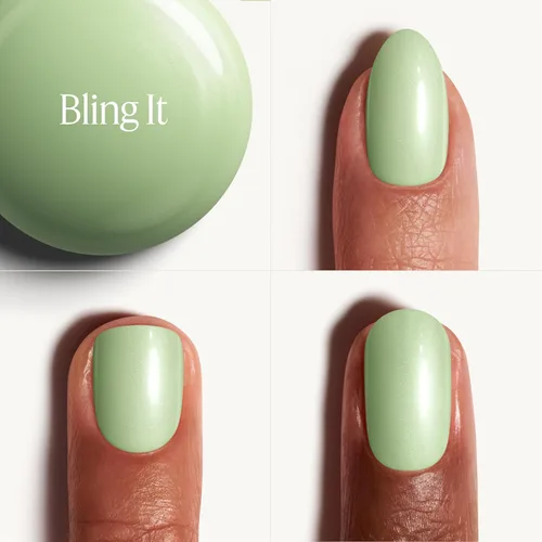 Miniatura 2 de Essie Gel Couture, Esmalte de uñas de larga duración, Vegano, Be Dazzled, Verde, Bling It, 0.46 fl oz
