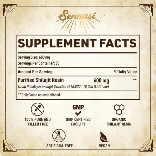 Miniatura 2 de Shilajit Puro del Himalaya Orgánico Resina de Shilajit - 600mg de Potencia Máxima Resina de Shilajit Natural Orgánica con 85+ Minerales Traza