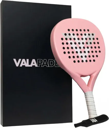 Miniatura 8 de VALA Una pala de pádel: fibra de carbono ligera, diseño absorbente de golpes, forma redonda, textura de agarre extra para giro y control, Pala