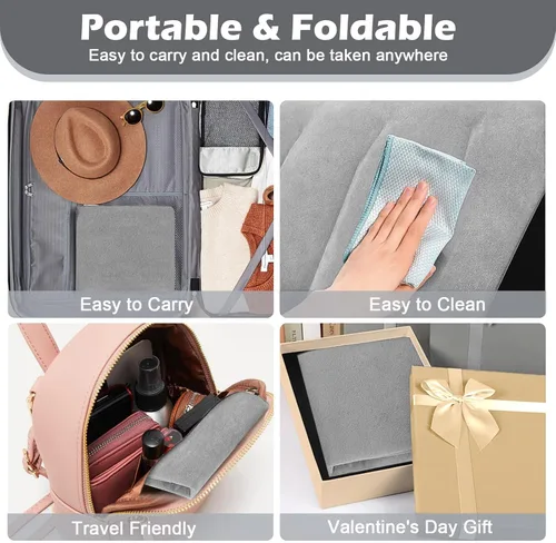 Miniatura 6 de TheClover Cojín inflable portátil de cuña – Paquete de 2 posicionadores corporales almohada plegable de cuña para dormir, espalda, viajes, cama