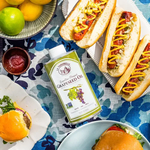 Miniatura 8 de La Tourangelle, Aceite de semilla de uva prensado con expulsor, aceite de cocina neutro de alto calor, condimento de hierro fundido, también ideal
