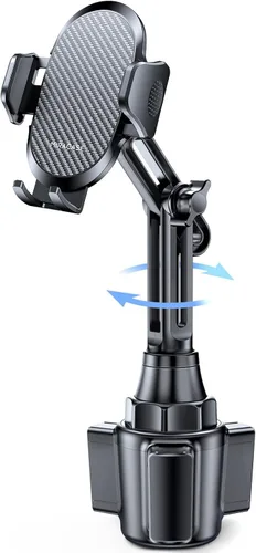 Miracase Soporte para Portavasos y Teléfono para Auto, Soportes Universales para Teléfono para Tu Auto, Soporte Ajustable de Cuello Largo para Auto