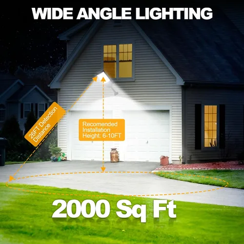 Miniatura 5 de Luces solares de calle para exteriores, luces solares impermeables con sensor de movimiento y control remoto, luz de inundación de 6500K