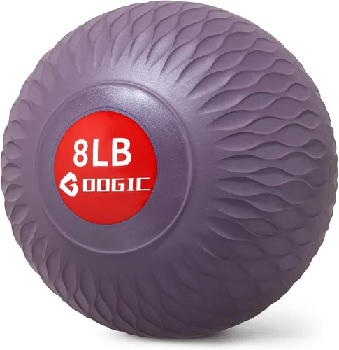 Miniatura 20 de Slam Ball 8-10 lb Medicine Ball Weighted Balls for Exercise and Workout, Strength, Cardio, Cross-Training and Core Workouts