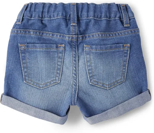 Miniatura 6 de The Children's Place Paquete de 3 pantalones cortos de mezclilla para bebés y niñas pequeñas