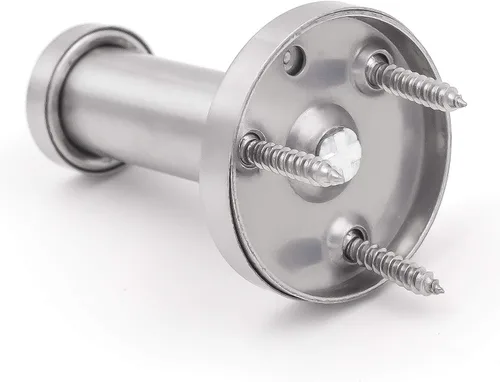 Miniatura 4 de KINJOEK 12 ganchos para toallas de baño de 4 pulgadas, ganchos resistentes para bata de montaje en pared, gancho de acero inoxidable cepillado