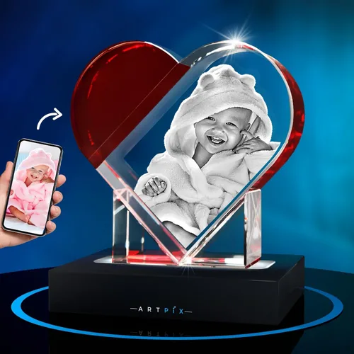 ArtPix 3D Foto de cristal, regalos personalizados para mujeres, ella, esposa, hombres, mamá, marido, gran regalo personalizado con tu propia foto,