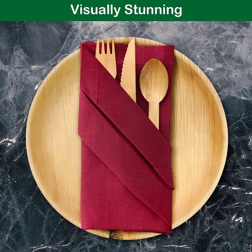 Miniatura 8 de PALM NAKI Birchwood Cutlery - 40 unidades - Vajilla desechable, ecológica, cubiertos compostables y biodegradables (cuchillos, paquete de 40)