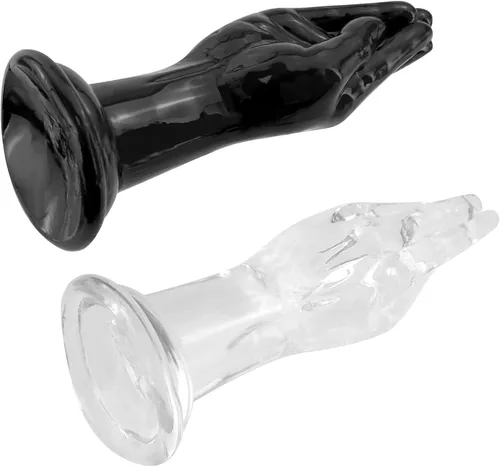 Miniatura 3 de Consoladores de mano realistas, consoladores grandes transparentes de 9.9 pulgadas con fuerte ventosa, juguetes sexuales flexibles para adultos