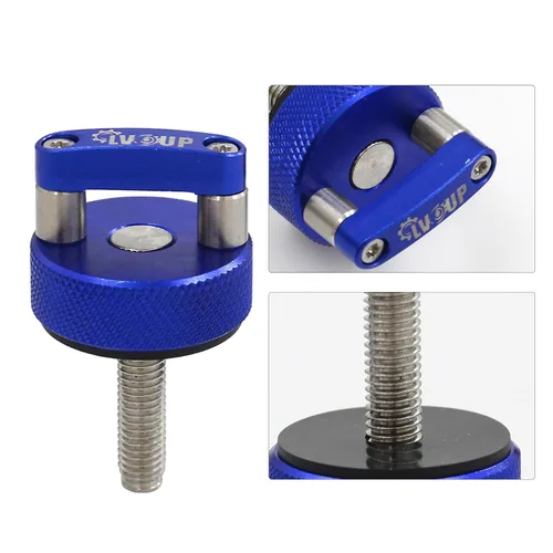 Miniatura 3 de Pernos de Liberación Rápida para Techo Duro Azul, Tornillos de Mariposa para Techo Duro con Anillo en D Integrado Compatible con Jeep Wrangler JK