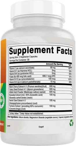 Miniatura 6 de Best Naturals Vitaminas de limpieza de ácido úrico para hombres y mujeres, 90 cápsulas vegetales (90 unidades (paquete de 3))