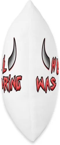 Miniatura 2 de HELL WAS BORING hell was boring satan pentagram hells Throw Pillow