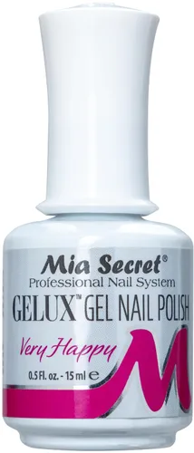 Mia Secret Gelux Soak-off esmalte de uñas en gel color Very Happy - Esmalte de gel curado con lámpara de uñas - Esmaltes para uñas en gel de larga