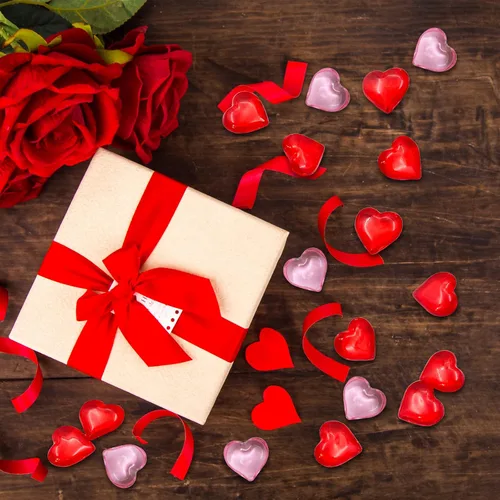 Miniatura 7 de 200 corazones acrílicos rosados, relleno de jarrón de 0.866 in, decoraciones para el día de San Valentín, decoración de mesa de corazón de plástico