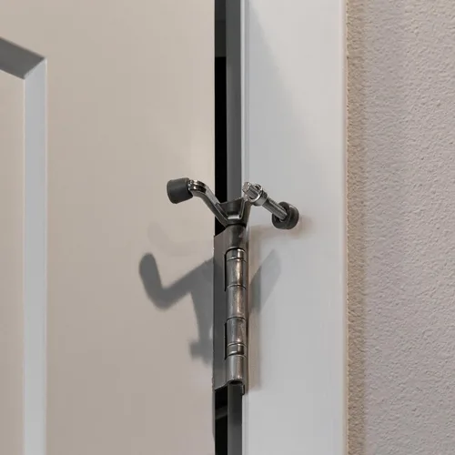 Miniatura 6 de Design House Design House 181842 - Paquete de 10 topes de puerta jumbo con punta de goma, protector de pared, bisagra, tope de puerta, bisagra