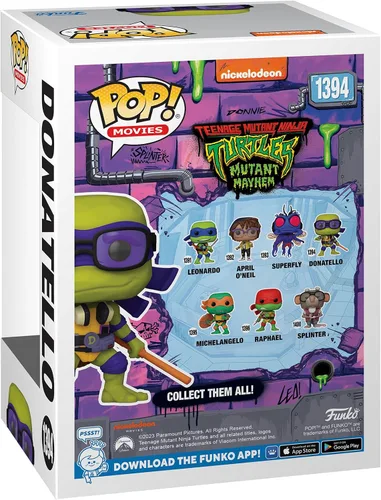 Miniatura 3 de Funko Pop! Movies: Teenage Mutant Ninja Turtles (TMNT) Donatello - Figura de vinilo coleccionable - Idea de regalo - Producto oficial - para niños
