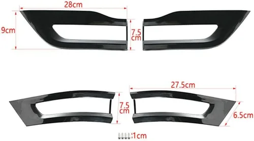 Miniatura 6 de Cubierta de biseles de lámpara trasera negra brillante para Jeep Grand Cherokee 2014-2021, no para Grand Cherokee L 2021