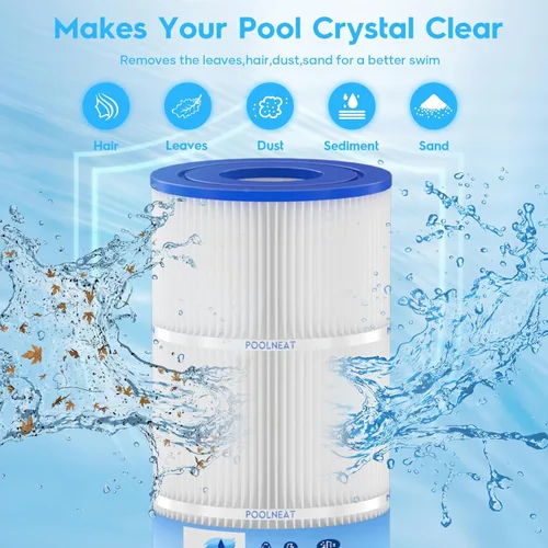 Miniatura 5 de CARTUCHOS DE FILTRO DE PISCINA Jandy CL460 DE REPUESTO PARA CV460, PJAN115, C-7468, FC-6410, FC-0810, 115 pies cuadrados, 4 paquetes
