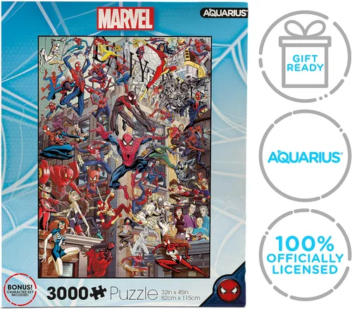 Miniatura 7 de AQUARIUS Marvel Spider-Man Heroes Puzzle (rompecabezas de 3000 piezas) – Mercancía y coleccionables con licencia oficial de Marvel Comics, sin