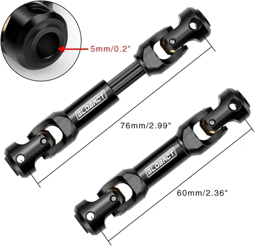 Miniatura 2 de Eje de transmisión de acero inoxidable resistente para TRX4 Axial SCX10 90046 AXI03007 RC 1/10 Accesorios de actualización de automóvil