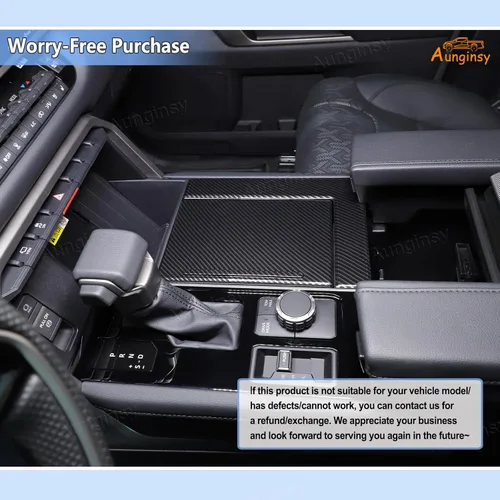Miniatura 6 de Aunginsy Cubierta de panel para portavasos de consola central de automóvil, compatible con Toyota Tundra/Sequoia 2022-2026, soporte de taza de agua