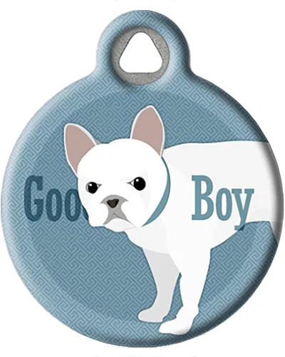 Miniatura 8 de Good Boy Airedale - Etiqueta de identificación personalizada para mascotas para perros y gatos, tamaño grande
