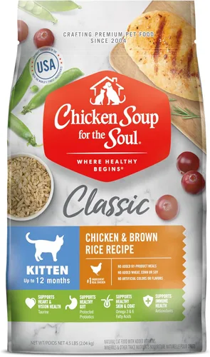 Miniatura 12 de Chicken Soup for Soul Pet Food Indoor Cat - Atún y arroz integral, bolsa de 4.5 libras, para todas las etapas de la vida, comida seca para gatos
