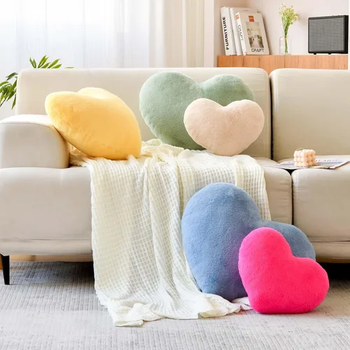 Miniatura 4 de XVTRU Almohadas de corazón verde salvia, bonita almohada decorativa de corazón, almohadas decorativas en forma de corazón para cama, almohadas