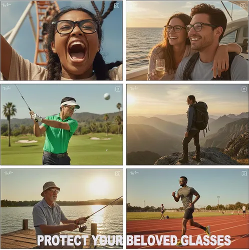 Miniatura 6 de Correa para gafas para RayBan Meta Smart Glasses, patillas anchas - correa para gafas para hombres, mujeres y niños, sujetadores de gafas alrededor