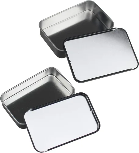 Miniatura 5 de Goodma 24-Pack contenedores de metal con tapa deslizante rectangular para dulces, joyas, manualidades, píldoras, bálsamo labial, kit