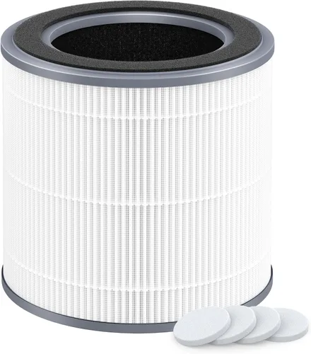 Paquete de 1 filtro de repuesto compatible con purificador de aire Hynik Alviera HH001, filtración de 3 etapas de H13 True HEPA, filtro de carbón