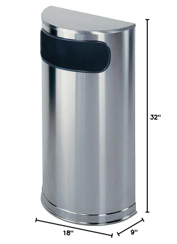 Miniatura 4 de Rubbermaid, bote de basura comercial de 9 galones, negro, FGSO820PLBK