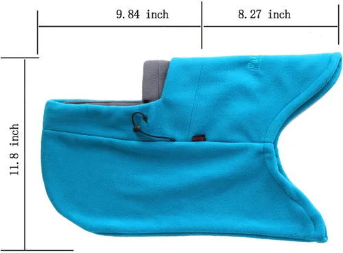Miniatura 10 de Pasamontañas de forro polar cálido para bicicleta de esquí, máscara de cara completa, calentador de cuello, gorra deportiva de invierno